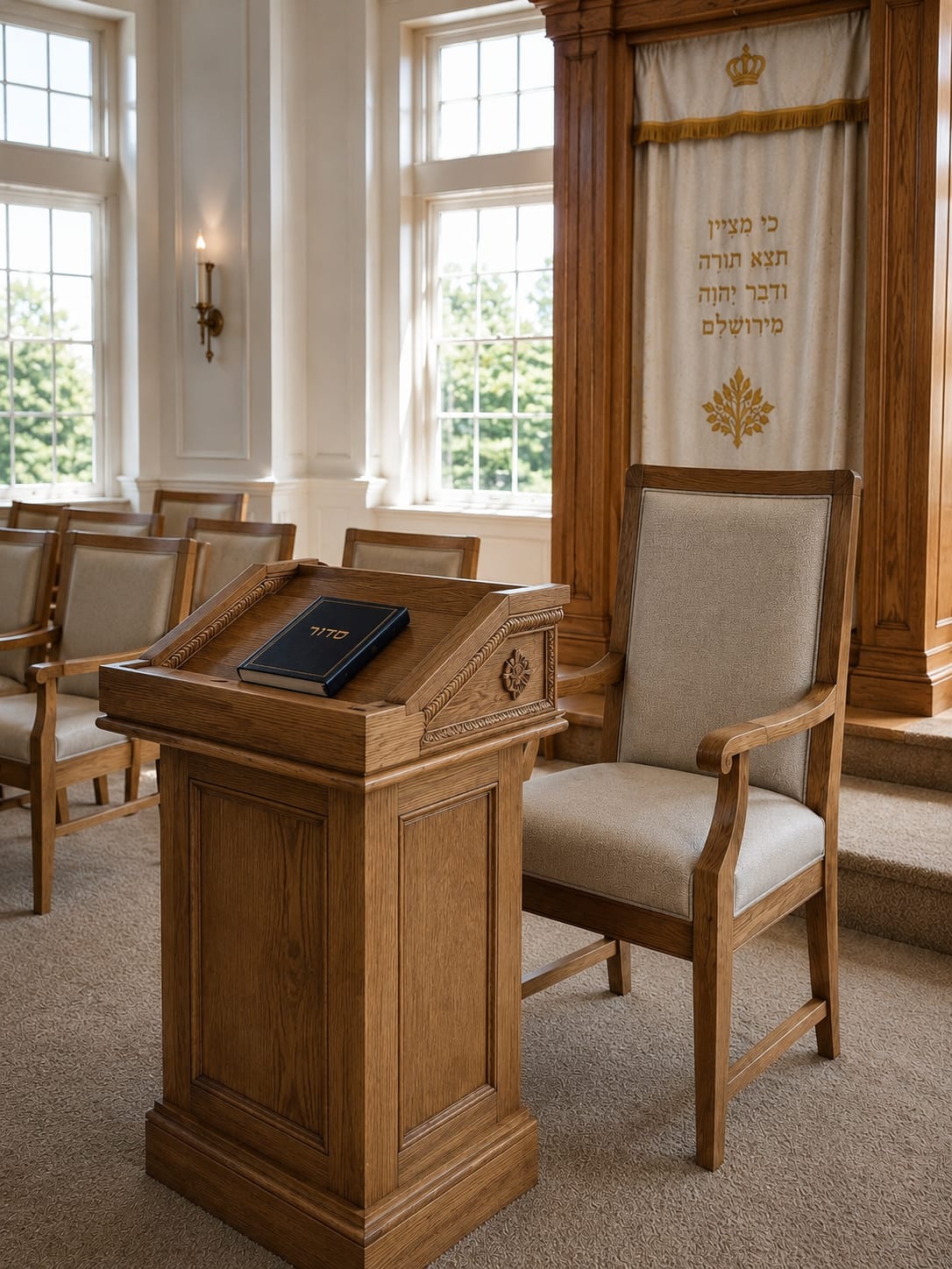 Rabbi's Seat & Shtender