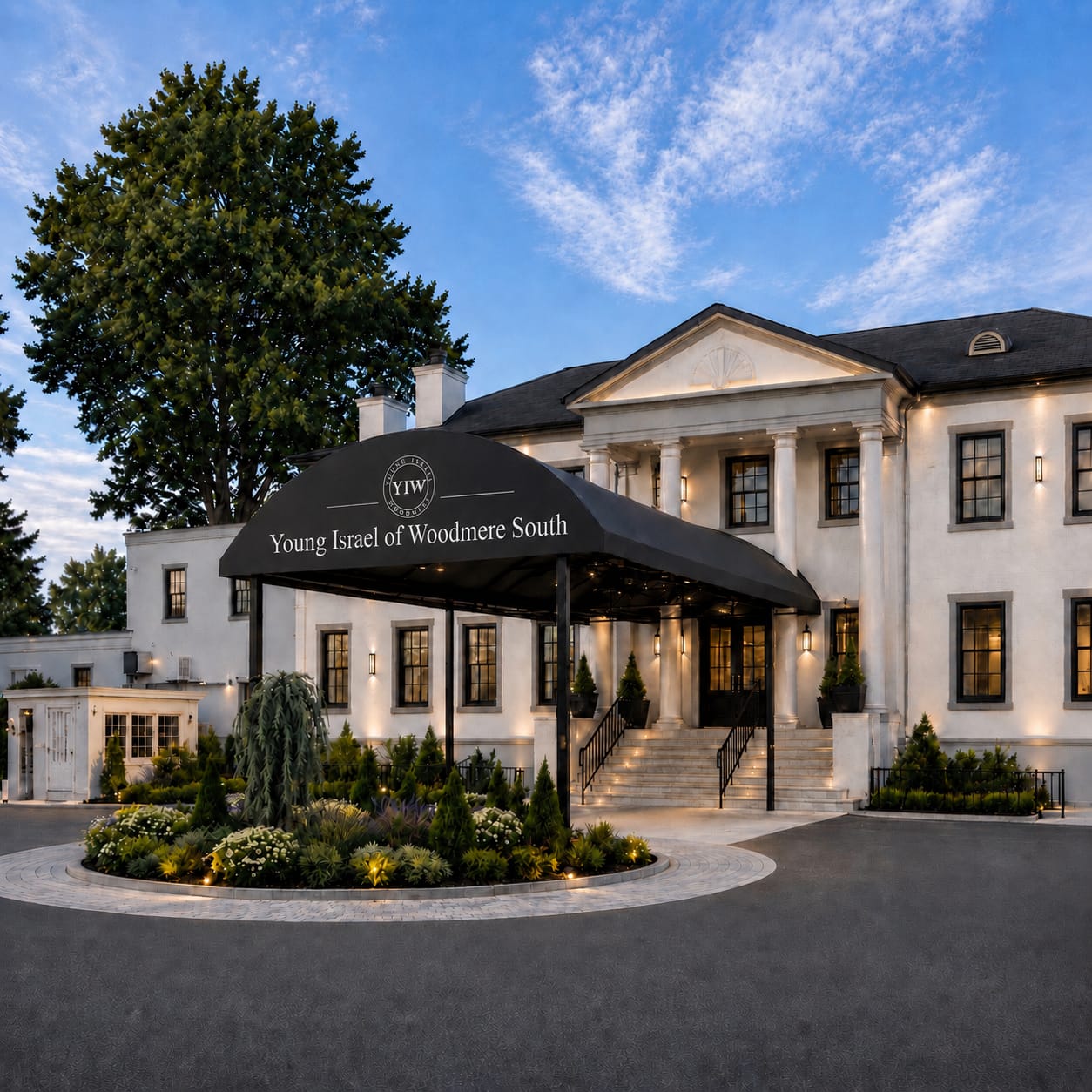 Architectural render of the new Young Israel of Woodmere South building